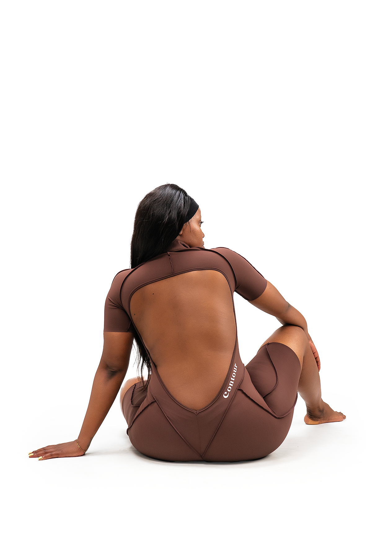 Sleek Short Open-Back Catsuit
