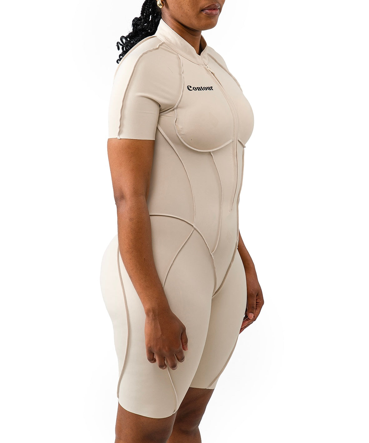 Sleek Short Open-Back Catsuit